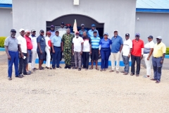 The 4th Golf & Tour Group Kitty, Rayfield Golf Club, Jos 2022: Courtesy Call on the Commander NAF Station Jos Air Cdre WAP Maigida